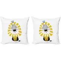 Abakuhaus Leeuw Kussenhoes – 2x40x40 cm – Dubbelzijdig digitaal bedrukt