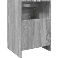 vidaXL Wastafelkast 40x37x59 cm bewerkt hout grijs sonoma eikenkleurig