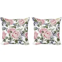 Abakuhaus roze kussenhoes – 2x60x60 cm – dubbelzijdige druk