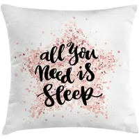 Abakuhaus Kussenhoes – 40x40 cm – Dubbelzijdig bedrukt – Lichtroze/zwart, Polyester
