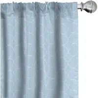 Abakuhaus Doorgordijn – Quatrefoil-gordijnen – 2x75x225 cm – microvezel – licht azuurblauw