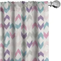 Abakuhaus Geometrische Gordijnen – Chevron Zigzag – 2x75x225 cm – Meerkleurig
