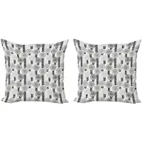 Abakuhaus Kussenhoes Set 2x40x40 cm – Dubbelzijdig Bedrukt