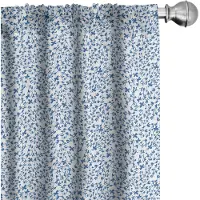 Abakuhaus Gordijnen – 2x75x245 cm – Microfaser – Zeeblauw/Wit