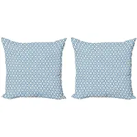 Abakuhaus Kussenhoes – Geometrisch Aquatisch – Dubbelzijdig 40x40cm – Rits