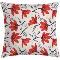 Abakuhaus Bloemen Kussenhoes – Vintage Tulpen – 40x40 cm – Wasbaar, Rits, Dubbelzijdig