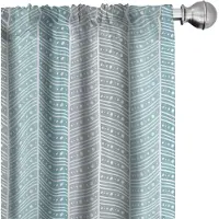 Abakuhaus Geometrische Gordijnen – 2x75×245 cm – Microvezel, Halfschaduw, Lichtblauw