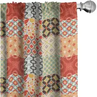 Abakuhaus Vintage-gordijnen – 2x75x175 cm – Microvezel