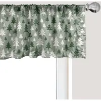 Abakuhaus Kerstraamvalletje, Gordijnvalletje voor Keuken en Slaapkamer met Tunnelzoom, 137 cm x 30 cm, Reseda Groen