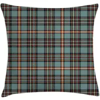 Abakuhaus Schottenkaro Kussenhoes – 40x40 cm – Tweezijdig bedrukt, Rits, Redwood Kadet-Blauw