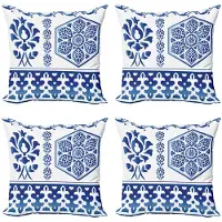 Abakuhaus Blauw-Wit Kussenhoes – Dubbelzijdig digitaal bedrukt 45x45 cm