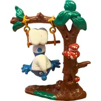 Schleich smurf - Hangend aan trapeze - in boom - 5,5cm - De smurfen