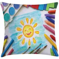 Abakuhaus Kussenhoes – Tweezijdig Bedrukt – 50x50 cm – Multi-kleur, Rits, Handgemaakt