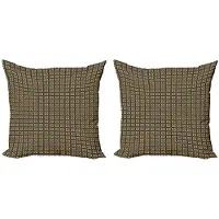 Abakuhaus Retro Kussenhoes Set 2x 40x40 cm – Dubbelzijdig druk – Multicolor