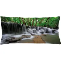 Abakuhaus natuur kussenhoes – Tropisch woud – dubbelzijdig bedrukt – 90×40 cm