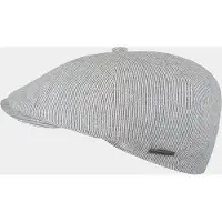 Hatland Elias - Gestreepte flatcap - Marine blauw - Assorti - L