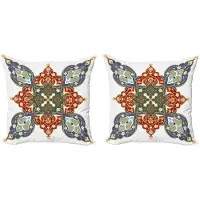 Abakuhaus Kussenhoezen – Set van 2x45x45 cm – dubbelzijdig bedrukt – kadetblauw