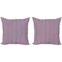Abakuhaus Harbor-strepen kussenhoezen – 2x45 cm – dubbelzijdig
