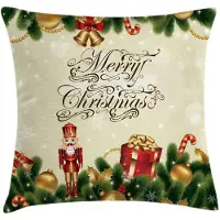 Abakuhaus Kerstkussenhoes – 45x45 cm – beide zijden bedrukt – multicolor