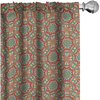 Abakuhaus Stammesgordijnen – Paisley-motief – 2x75x225 cm – Multicolor