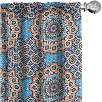 Abakuhaus – Geometrische gordijnen 2x75x225 cm – microvezel, veelkleurig