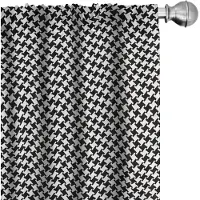 Abakuhaus Hondentandpatroon gordijnen – 2x75x225 cm – Microfiber