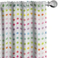 Abakuhaus Puntmuster Gordijnen – 2x75x245 cm – Mikrovezel, Halverduisterend, Meerkleurig