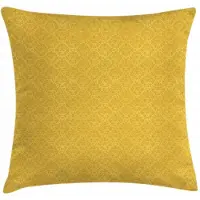 Abakuhaus Damast-Kussenhoes 50x50 cm – Dubbelzijdig bedrukt – Geel