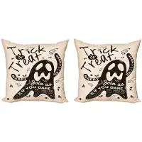 Abakuhaus Geest kussenhoes – 2x40x40 cm – Dubbelzijdig – Donkerbruin