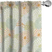 Abakuhaus – Pastel gordijnen 2x75x225 – microvezel – digitaal bedrukt – amandelgroen