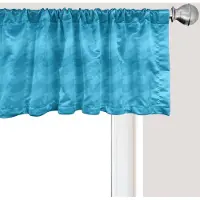 Abakuhaus Nautisch raamvalletje, gordijnvalletje voor keuken en slaapkamer met tunnelzoom, 137 cm x 45 cm, hemelsblauw zeeblauw