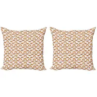 Abakuhaus Safari Kussenhoes – 2x40x40 cm – Dubbelzijdig – Multicolor
