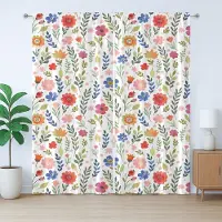 Abakuhaus Rustiek bloemengordijn, zachtgekleurde bloemmotieven, met lussen en haken voor de woonkamer, 280 x 225 cm, witgroen