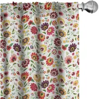 Abakuhaus Gordijnen – Poolse volkskunst – 2x75x245 cm – microvezel