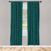 Abakuhaus Teal Gordijnen – 2x75x225 cm – Microvezel, halfverduisterend