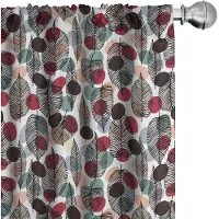 Abakuhaus Voorhangen – 2x75x245 cm – Vintage stippen – Microvezel – Halverduisterend