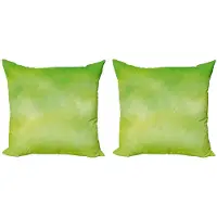 Abakuhaus Limegroen Kussenhoezen – 2x60x60 cm – Dubbelzijdig bedrukt – Rits