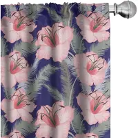 Abakuhaus Bloemen Gordijnen – 2x75x245 cm – Mikrofaser – Multi-kleur