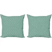 Abakuhaus Kussenhoes Set – 2x50x50 cm – Turkoois Zeeschaal – Dubbelzijdig