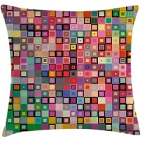 Abakuhaus Geometrische Kussenhoes – 50x50 cm – bedrukt aan beide zijden – multicolor