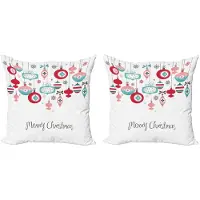 Abakuhaus Noël Kussenhoes – Set van 2 x 50x50 cm – Dubbelzijdig Digitaal Bedrukt – Multikleurig