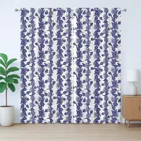 Abakuhaus Luau Rustiek Gordijn, Blauw en Wit Hibiscus, Slaapkamergordijn met Plooiing, Lussen en Haken, 280 x 175 cm, Nachtblauw en Wit
