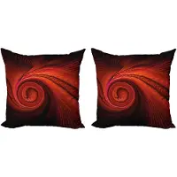 Abakuhaus Spiers Kussenhoezen Set – 2x50x50 cm – Dubbeldruk – Rood