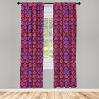 Abakuhaus Grunge raamgordijnen – 2-delige 75x245 cm – Veelkleurig