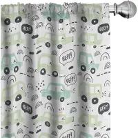 Abakuhaus Gordijnen – 2-delige set – 75x175 cm – Microfaser – Halfdonker