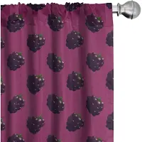Abakuhaus – Gordijnen 2x75x175 cm – Microvezel, halverduisterend, Magenta