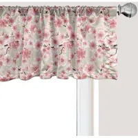 Abakuhaus Kersenbloesem Raamvalletje, Gordijnvalletje voor Keuken en Slaapkamer met Tunnelzoom, 137 cm x 45 cm, Gedroogde Rozen en Eierschaal