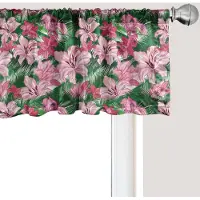 Abakuhaus Jungle Raamvalletje, Gordijnvalletje voor Keuken en Slaapkamer met Tunnelzoom, 137 cm x 30 cm, Multicolor