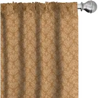Abakuhaus Gordijnen – 2-delige set van microvezel 75×175 cm, gember beige