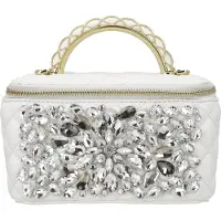 Faina Handtas zilver / wit